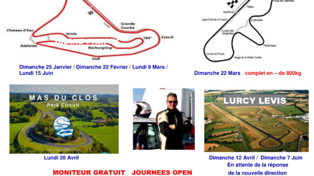 NOS CIRCUITS 1ER SEMESTRE SAISON 2026